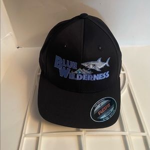 Preowned “BLUE WILDERNESS” Youth Hat/Cap.. Black/Blue. FlexFit Brand.